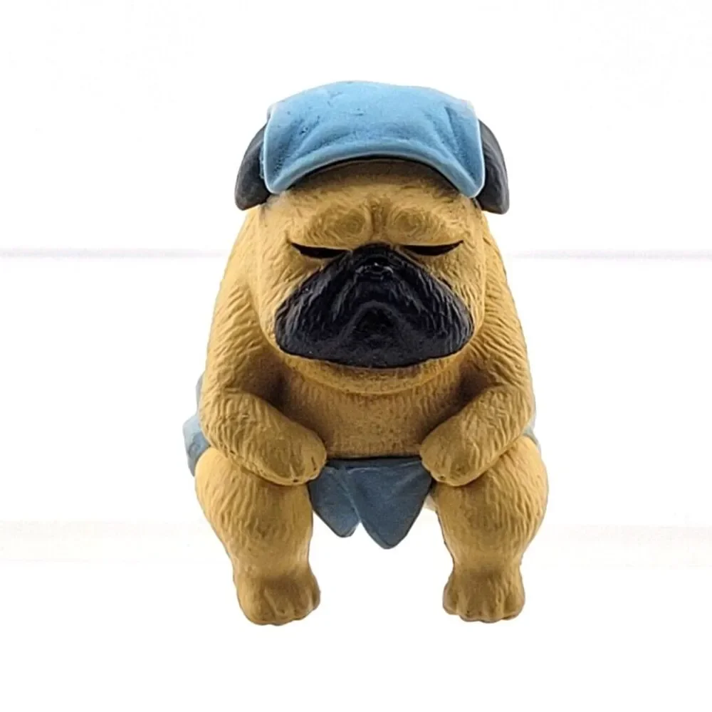 Relaxing Pug - Japanese Gachapon Tan Spa Mini Figure